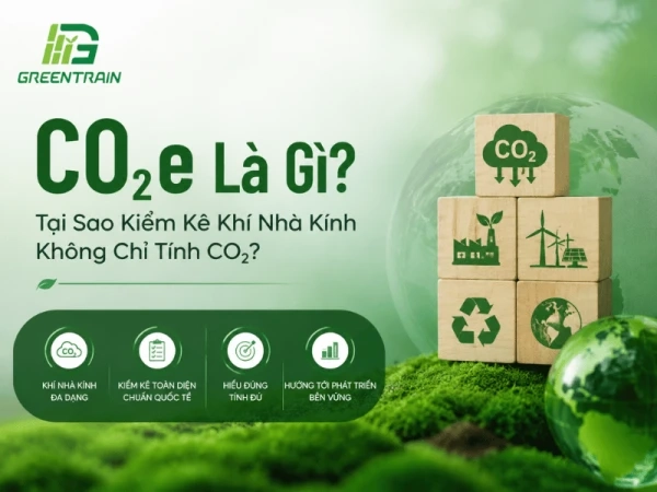 CO₂e là lượng CO₂ tương đương, đại diện cho tác động gây hiệu ứng nhà kính của tất cả các loại khí KNK. Khái niệm này ra đời để chuẩn hóa và tổng hợp các khí khác nhau về cùng một đơn vị