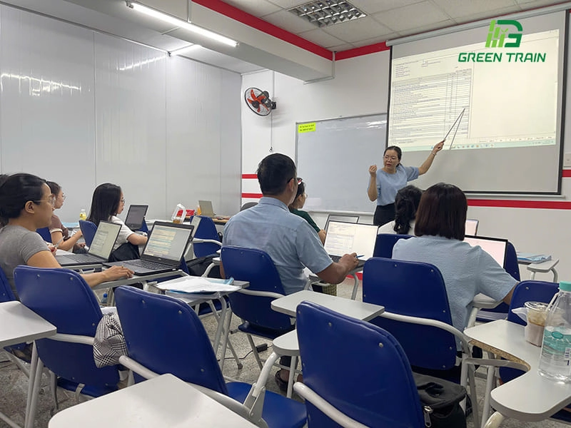 Hình ảnh lớp học tại Greentrain
