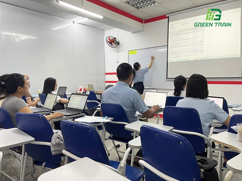 Hình ảnh lớp học tại Greentrain
