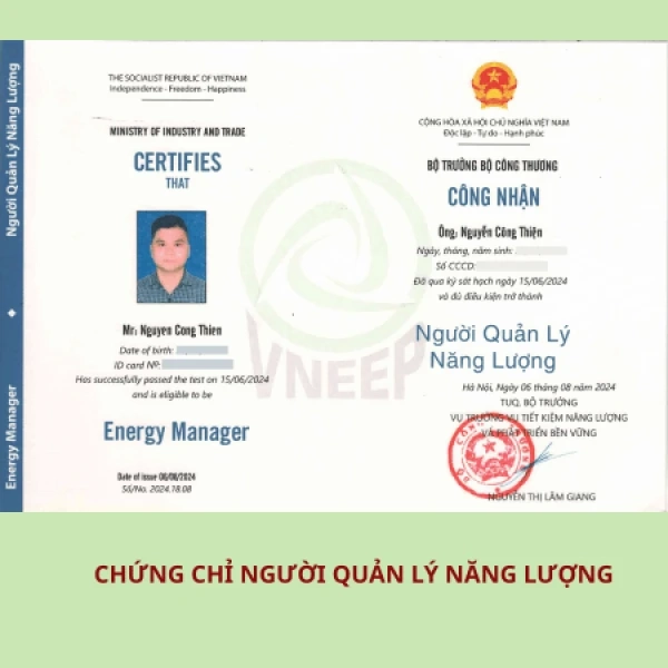 chứng chỉ giảng viên Nguyễn Công Thiện