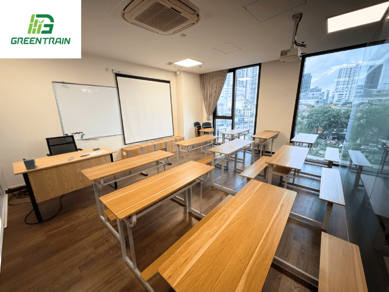Cơ sở vật chất tại Hà Nội của Greentrain tại 85 Nguyễn Ngọc Vũ