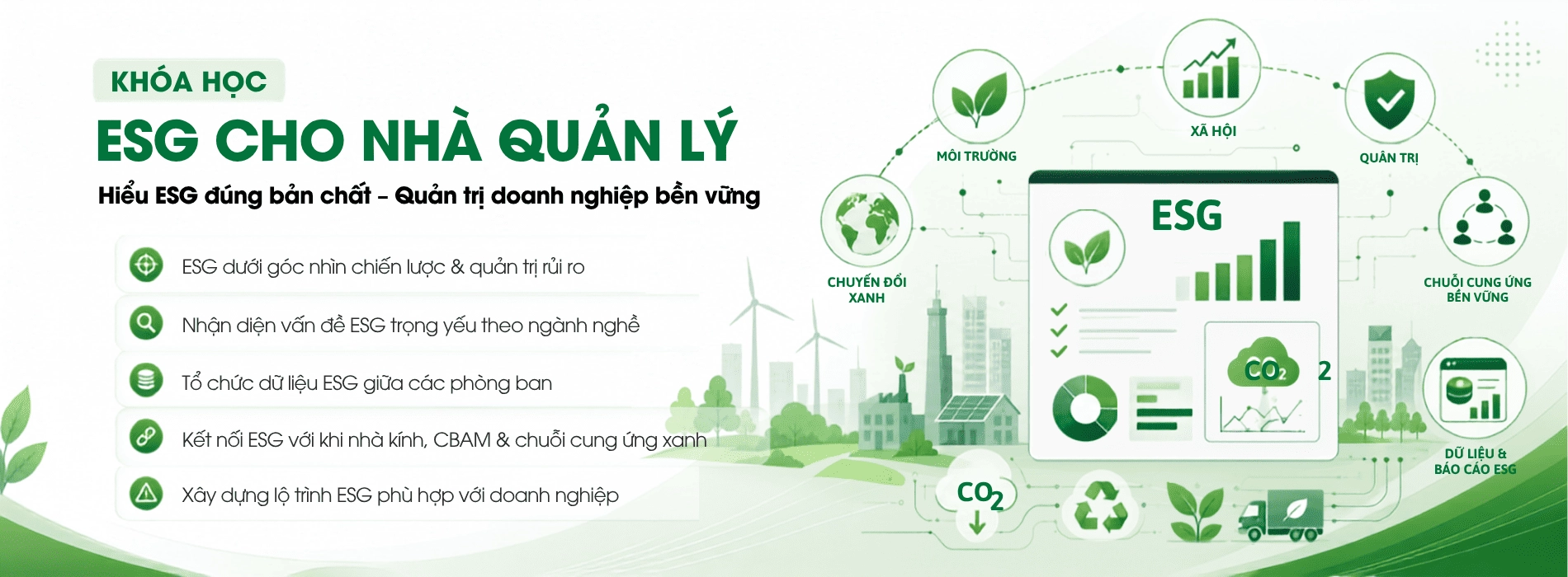 Khóa học ESG cho nhà quản lý - Greentrain
