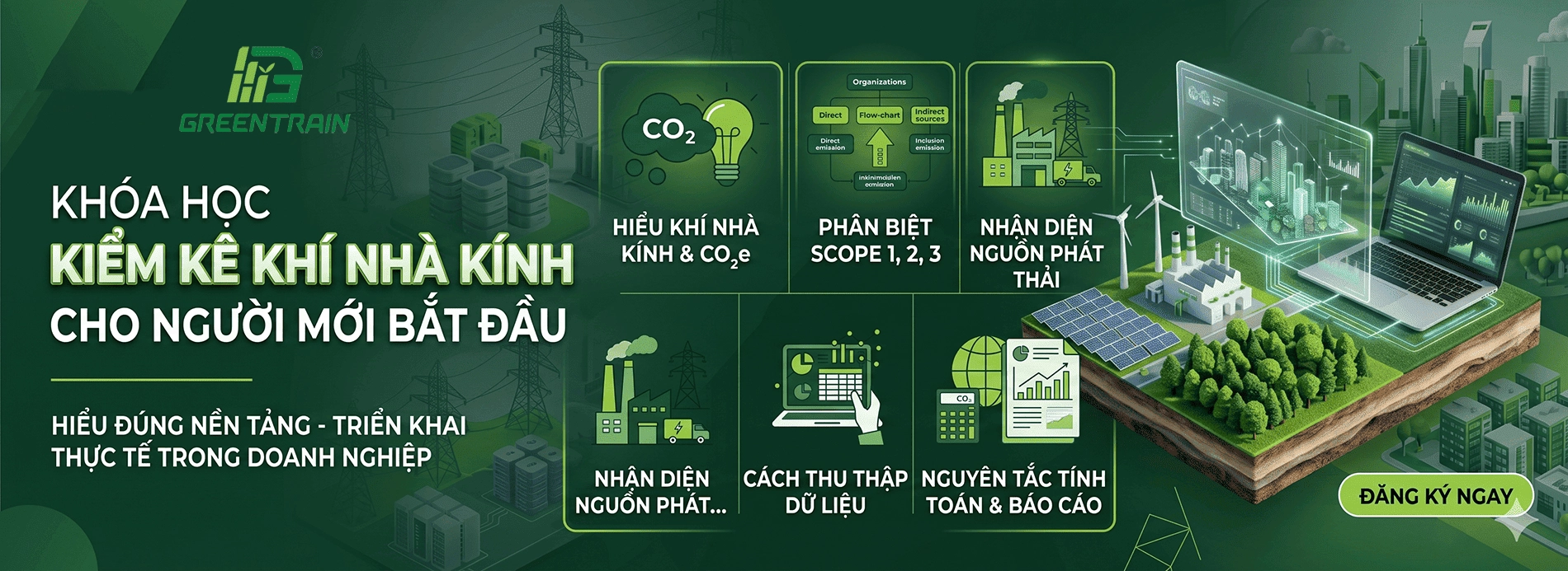 Khóa học kiểm kê khí nhà kính cho người mới bắt đầu