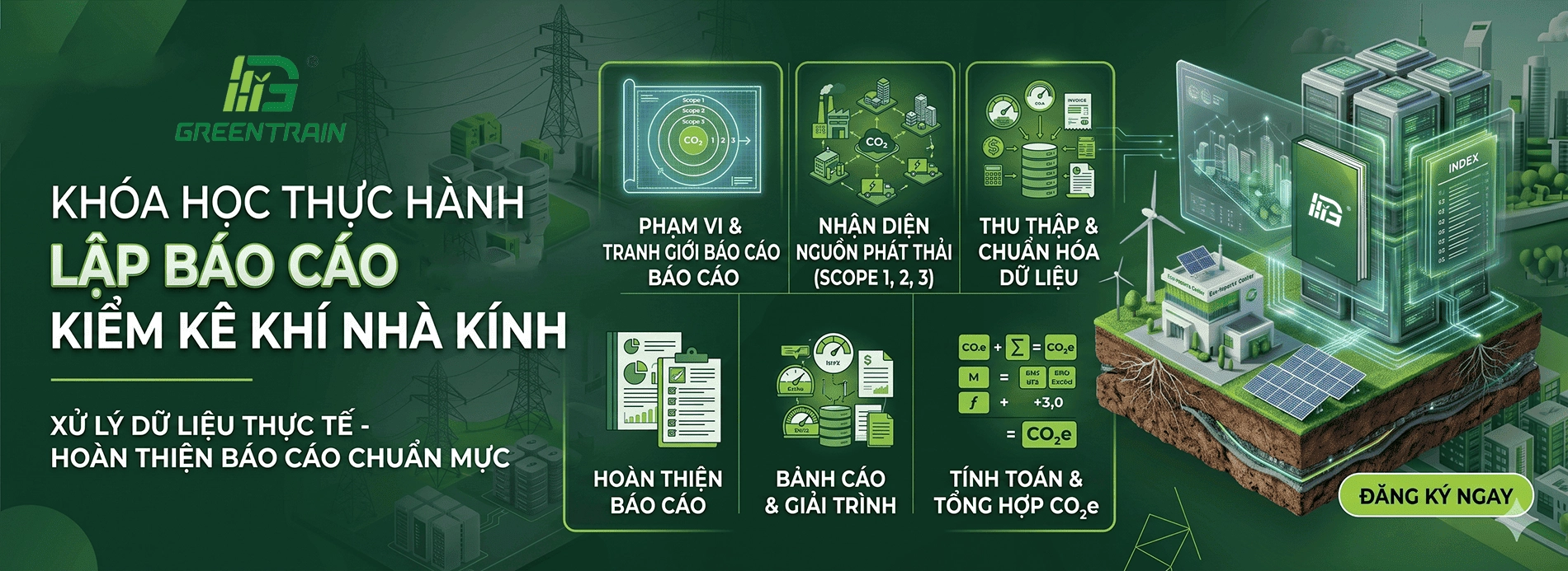 Khóa học lập báo cáo kiểm kê khí nhà kính thực chiến