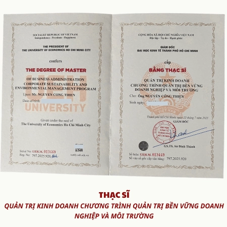 Chứng chỉ thạc sĩ nguyễn công thiện