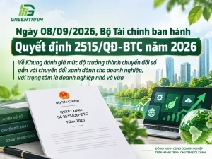 Quyết định 2515/QĐ-BTC năm 2026 quy định Khung đánh giá chuyển đổi số gắn với chuyển đổi xanh. Xem 3 trụ cột, 62 tiêu chí và cách doanh nghiệp áp dụng.